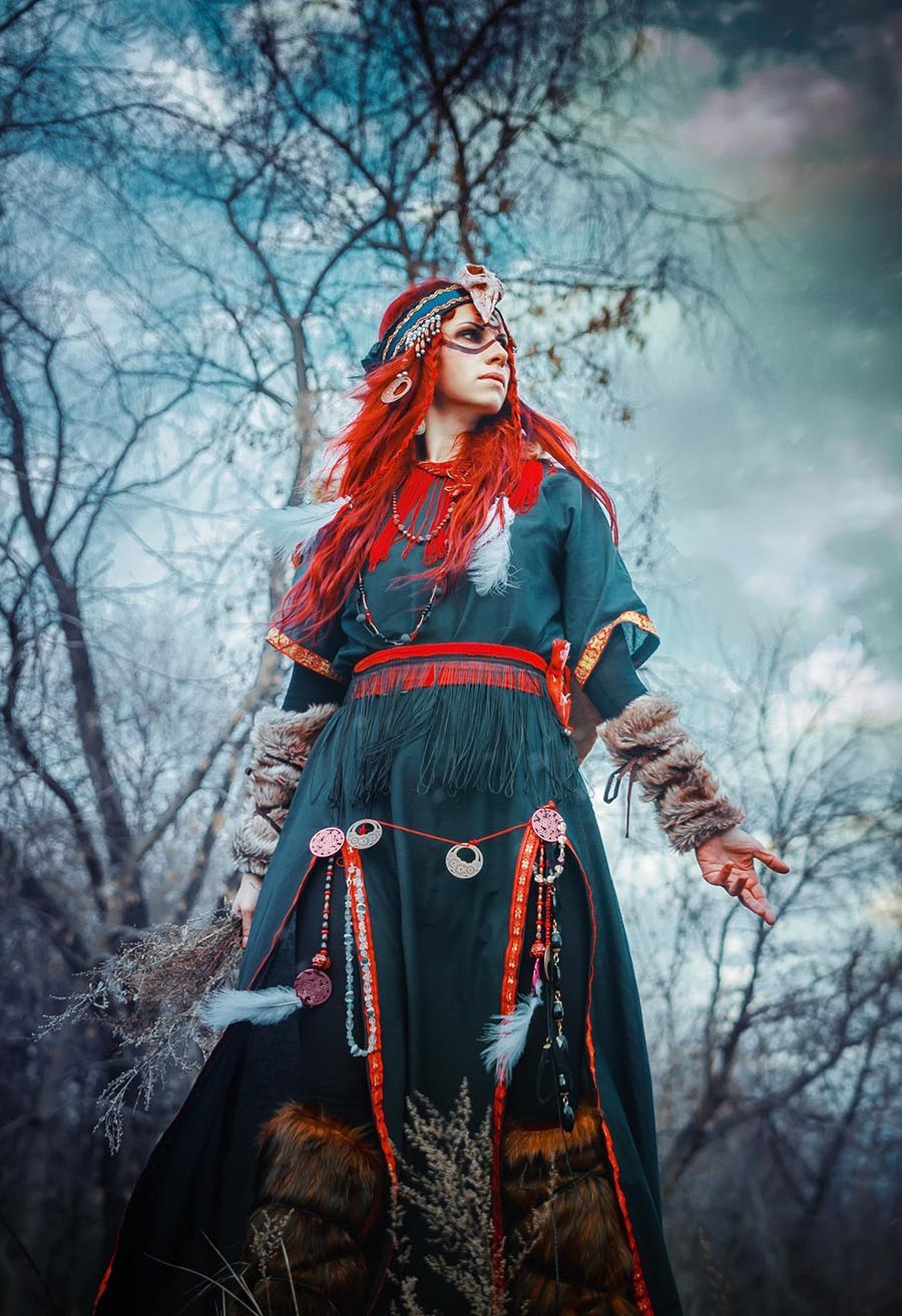 Girls in Slavic costumes underwear in Turin